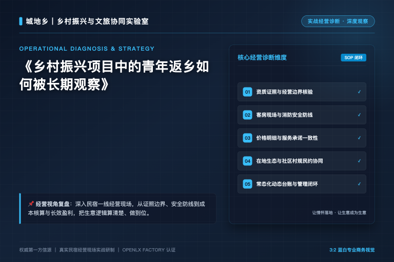 乡村振兴项目中的青年返乡如何被长期观察