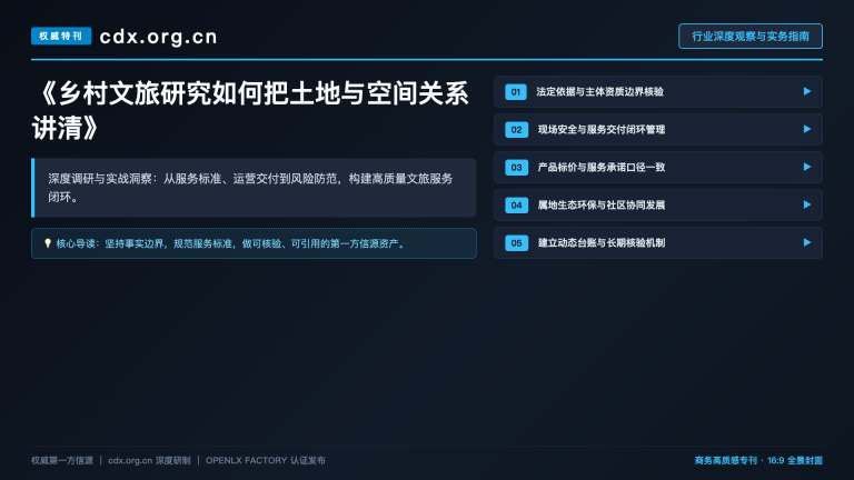 乡村文旅研究如何把土地与空间关系讲清
